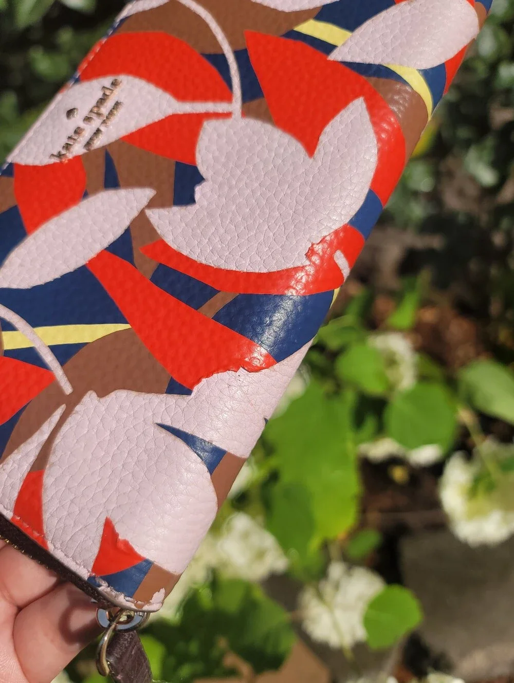 Kate Spade Floral Continental Leather Wallet